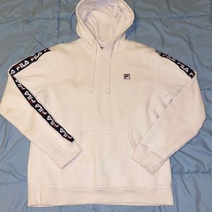 White Fila Hoodie